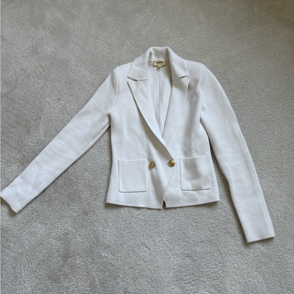 Elegant White Women's Blazer